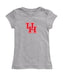 Houston Cougars Girl´s Fitted Cotton T-shirt Grey