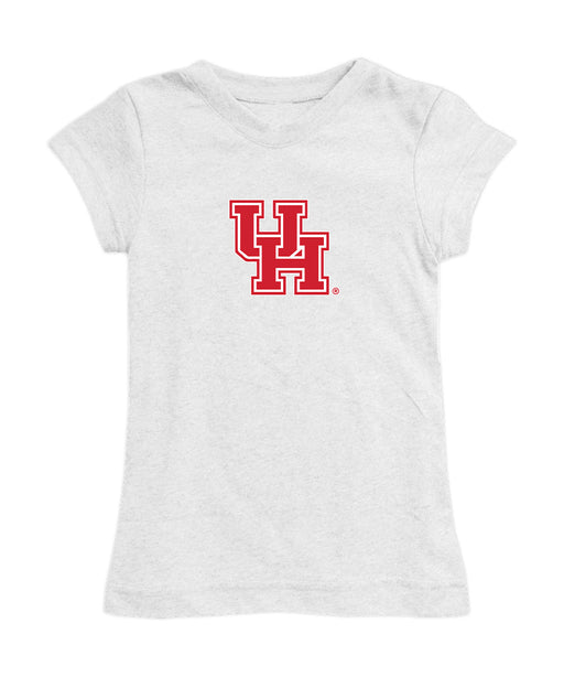 Houston Cougars Girl´s Fitted Cotton T-shirt White