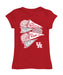 University of Houston Cougars Girl´s Fitted Cotton T-shirt Red