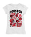 University of Houston Cougars Girl´s Fitted Cotton T-shirt White