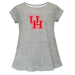 Houston Cougars Short Sleeve Youth Cotton Top Grey