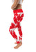 University of Houston Cougars Vive La Fete Paint Brush Logo on Waist Women Red Yoga Leggings - Vive La Fête - Online Apparel Store