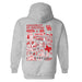 University of Houston Cougars Hand Sketched Artwork Cotton Fleece Women Hoodie - Vive La Fête - Online Apparel Store