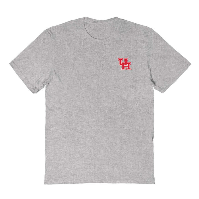 University of Houston Cougars Vive La Fete Impressions Artwork Grey Womens Cotton Tshirt