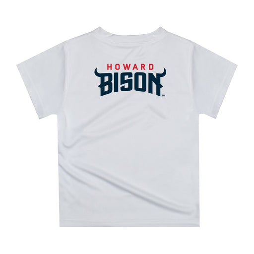 Howard University Bison Original Dripping Football Helmet White T-Shirt by Vive La Fete - Vive La Fête - Online Apparel Store