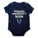 Howard University Bison Vive La Fete Infant Game Day Navy Short Sleeve Bodysuit