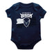 Howard University Bison Vive La Fete Infant Game Day Navy Short Sleeve Bodysuit