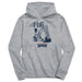 Howard University Bison Excavator Heather Grey Cotton Youth Hoodie