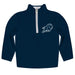 Howard University Bison Hand Sketched Vive La Fete Impressions Artwork  Blue Quarter Zip Pullover V1