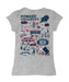 Howard University Bison Hand Sketched Vive La Fete Impressions Artwork Grey Girls Cotton Short Sleeve Tee - Vive La Fête - Online Apparel Store