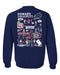 Howard University Bison Hand Sketched Artwork Navy Crewneck Sweatshirt for Women - Vive La Fête - Online Apparel Store