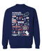 Howard University Bison Vive La Fete Impressions Navy Cotton Crewneck Sweatshirt for Women