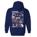 Howard University Bison Hand Sketched Artwork Cotton Fleece Women Hoodie - Vive La Fête - Online Apparel Store
