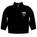 Howard Bison Vive La Fete Logo and Mascot Name Womens Black Quarter Zip Pullover