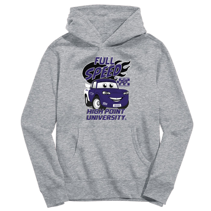 High Point University Panthers HPU Full Speed Heather Grey Cotton Youth Hoodie