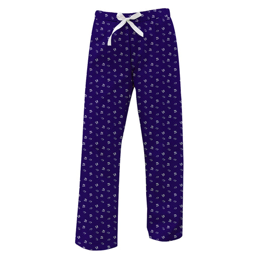 High Point Panthers HPU Vive La Fete Game Day All Over Logo Women Purple Lounge Pants