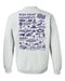 High Point University Panthers HPU Hand Sketched Vive La Fete Impressions Artwork Purple Crew Neck Sweatshirt for Women - Vive La Fête - Online Apparel Store