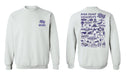 High Point University Panthers HPU Hand Sketched Vive La Fete Impressions Artwork Purple Crew Neck Sweatshirt for Women - Vive La Fête - Online Apparel Store