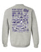High Point University Panthers HPU Hand Sketched Vive La Fete Impressions Artwork Purple Crew Neck Sweatshirt for Women - Vive La Fête - Online Apparel Store