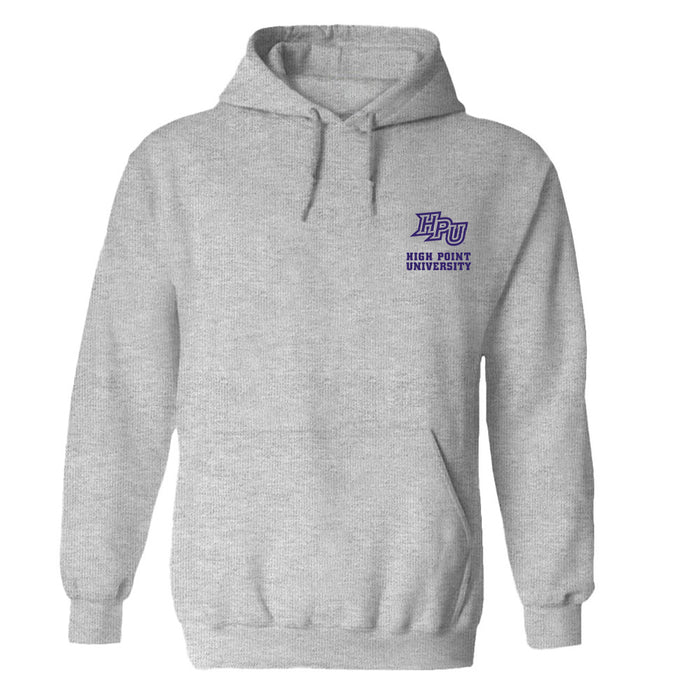 High Point University Panthers HPU Hand Sketched Vive La Fete Impressions Artwork Gray Cotton Fleece Long Sleeve Hoodie