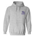 High Point University Panthers HPU Hand Sketched Vive La Fete Impressions Artwork Gray Cotton Fleece Long Sleeve Hoodie