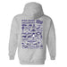 High Point University Panthers HPU Hand Sketched Vive La Fete Impressions Artwork Purple Cotton Fleece Long Sleeve Hoodi - Vive La Fête - Online Apparel Store