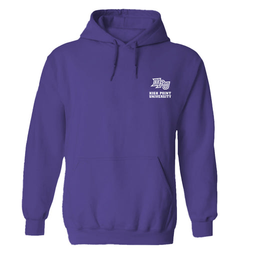 High Point University Panthers HPU Hand Sketched Vive La Fete Impressions Artwork Purple Cotton Fleece Long Sleeve Hoodi