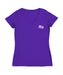 High Point Panthers HPU Hand Sketched Vive La Fete Impressions Artwork Purple Women Cotton Short Sleeve V-Neck Tshirt