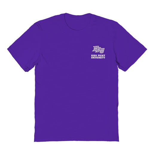 High Point Panthers HPU Vive La Fete Impressions Artwork Purple Womens Cotton Tshirt