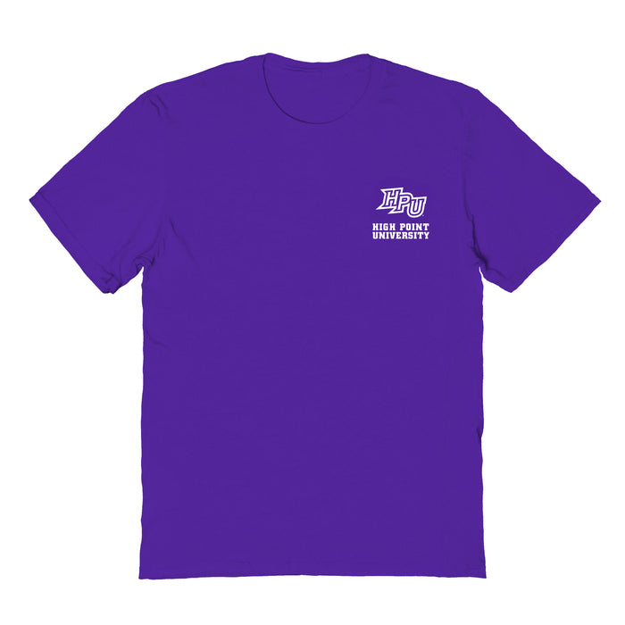 High Point Panthers HPU Vive La Fete Impressions Artwork Purple Womens Cotton Tshirt