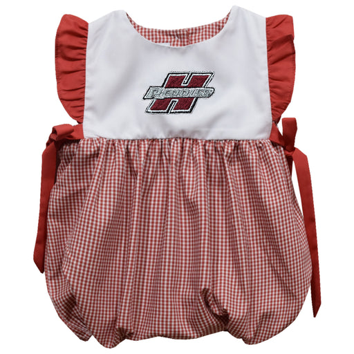 Henderson State Reddies Embroidered Red Gingham Girls Bubble