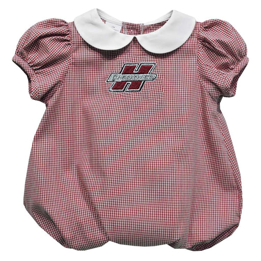 Henderson State Reddies Embroidered Red Girls Baby Bubble Short Sleeve