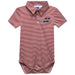 Henderson State Reddies Embroidered Red Stripe Knit Boys Polo Bodysuit