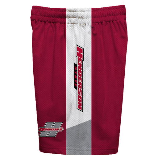 Henderson State Reddies Vive La Fete Game Day Red Stripes Boys Solid Black Athletic Mesh Short - Vive La Fête - Online Apparel Store
