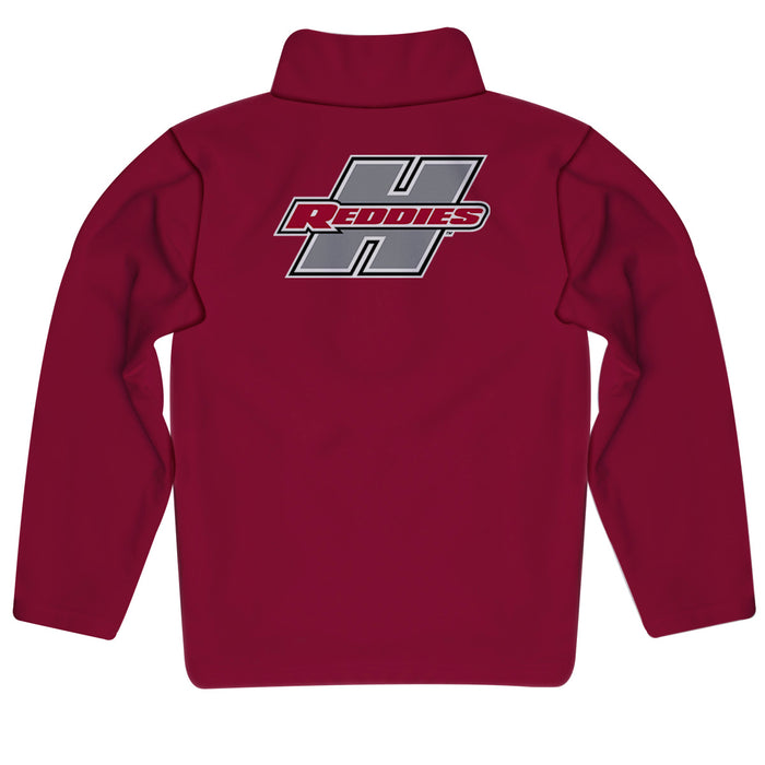 Henderson State Reddies Vive La Fete Game Day Solid Red Quarter Zip Pullover Sleeves - Vive La Fête - Online Apparel Store