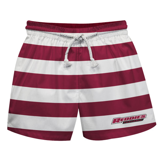 Henderson State Reddies Vive La Fete Game Day Red Flag Swimtrunks V1