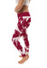 Henderson State Reddies Vive La Fete Paint Brush Logo on Waist Women Red Yoga Leggings - Vive La Fête - Online Apparel Store