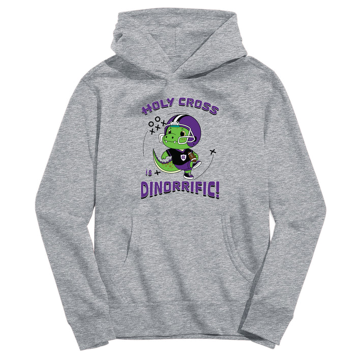 College of the Holy Cross Vive La Fete Dinorrific Grey Cotton Hoodie