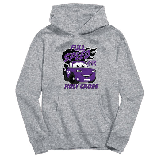 College of the Holy Cross Vive La Fete Full Speed Grey Cotton Hoodie