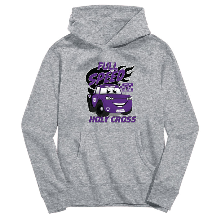 College of the Holy Cross Vive La Fete Full Speed Grey Cotton Hoodie