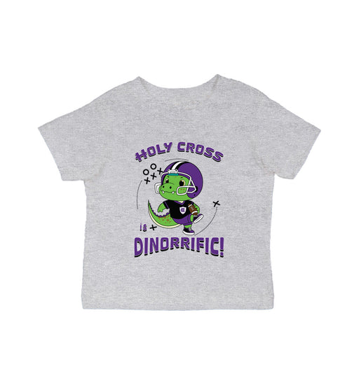 College of the Holy Cross Vive La Fete Dinorrific Purple Cotton Short Sleeve Tee