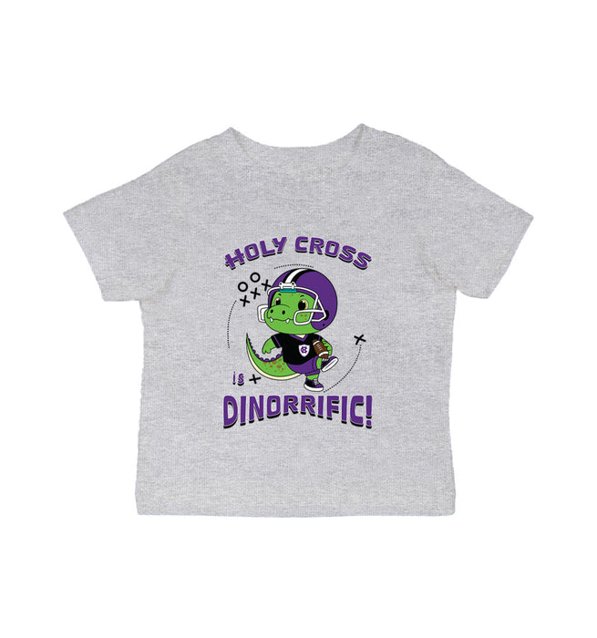 College of the Holy Cross Vive La Fete Dinorrific Purple Cotton Short Sleeve Tee