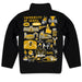 Idaho Vandals Hand Sketched Vive La Fete Impressions Artwork Black Boys Quarter Zip Pullover - Vive La Fête - Online Apparel Store