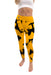 U of I Vandals Vive La Fete Paint Brush Logo on Waist Women Gold Yoga Leggings