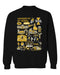 U of I Vandals Vive La Fete Impressions Black Cotton Crewneck Sweatshirt for Women