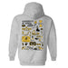 U of I Vandals Hand Sketched Artwork Cotton Fleece Women Hoodie - Vive La Fête - Online Apparel Store