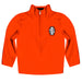 Idaho State University Bengals ISU Vive La Fete Game Day Solid Orange Quarter Zip Pullover Sleeves