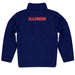 Illinois Fighting Illini Vive La Fete Game Day Navy Quarter Zip Pullover Sleeves - Vive La Fête - Online Apparel Store