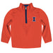Illinois Fighting Illini Hand Sketched Vive La Fete Impressions Artwork  Orange Quarter Zip Pullover V1