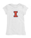  Illinois Fighting Illini Girl´s Fitted Cotton T-shirt White